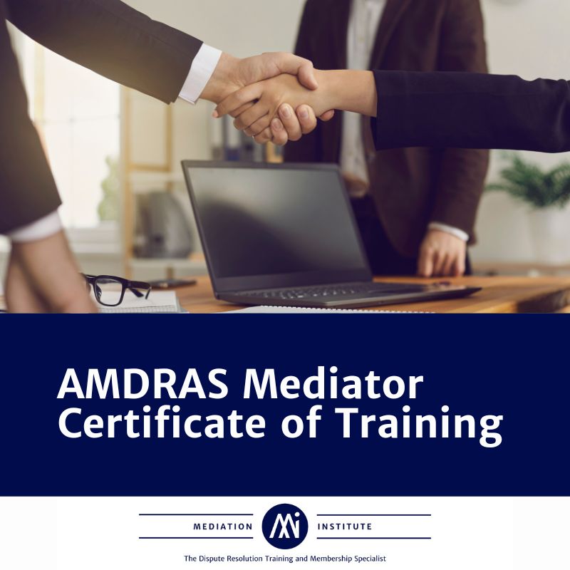 AMDRAS Certificate of Training Course (Mediator Training)